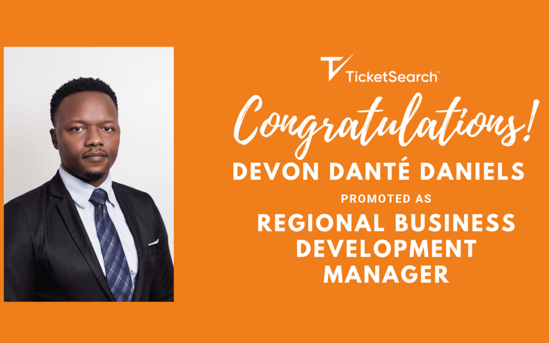 TicketSearch North America promotes Devon Danté Daniels to Regional Business Development Manager